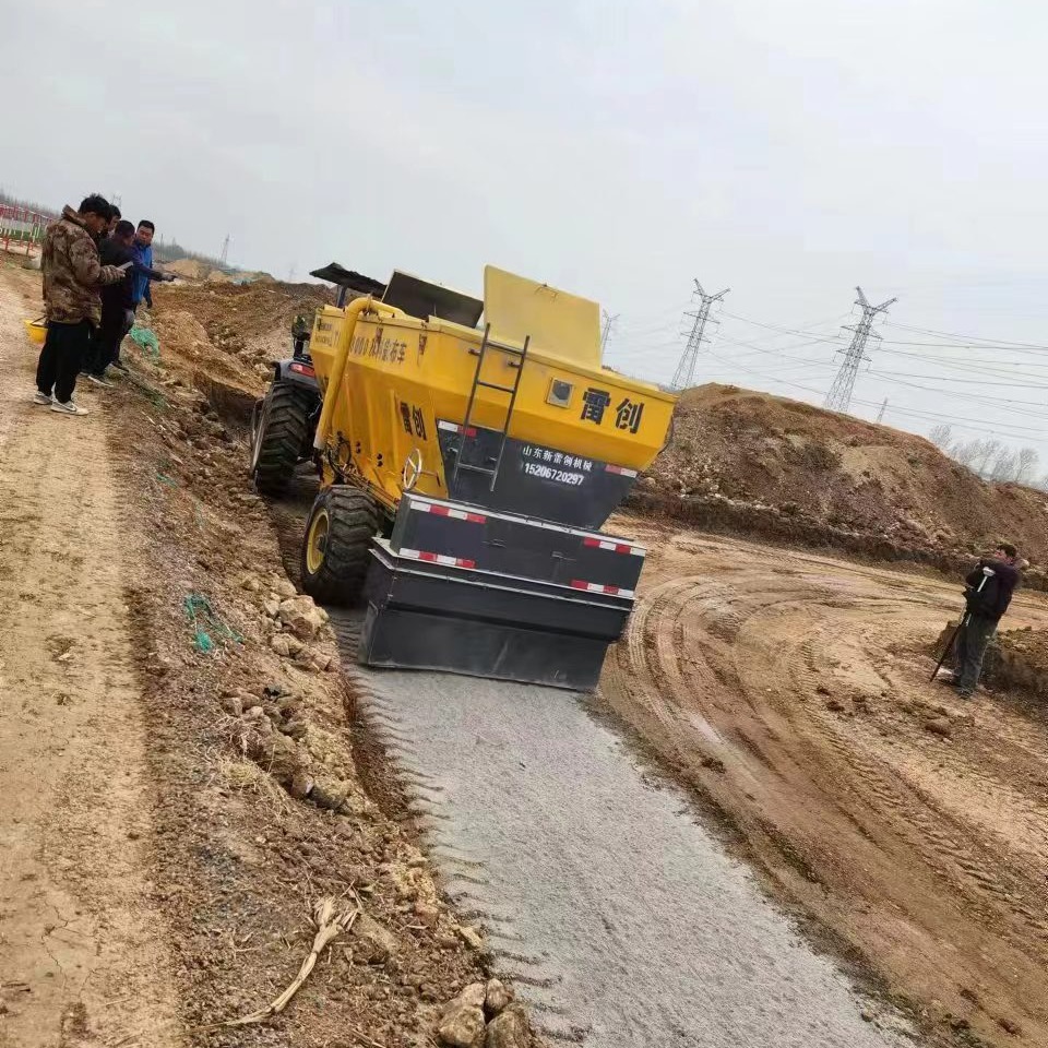 牵引式灰料撒布车 水泥灰撒布机  撒布宽度可调  不扬尘