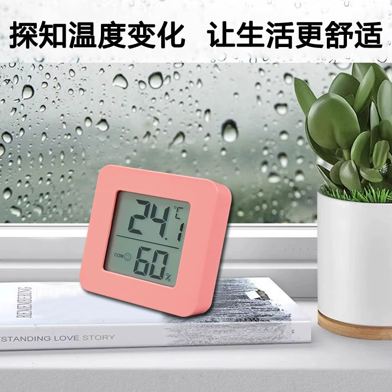 Electronic thermometer, aquarium for teaching maths, LCD display, with LED display