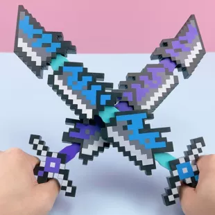 Складной меч-змея и блок-щит модель оружия Minecraft