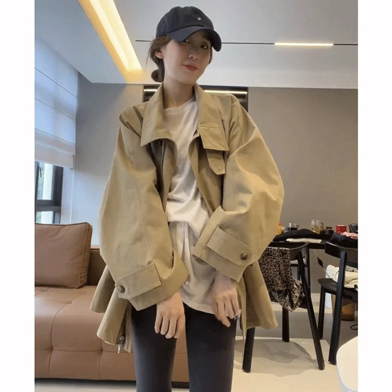 High-end Elegant Slim-fit Short Coat Women's Autumn New Loose All-match Fashionable Casual Top for Small Men