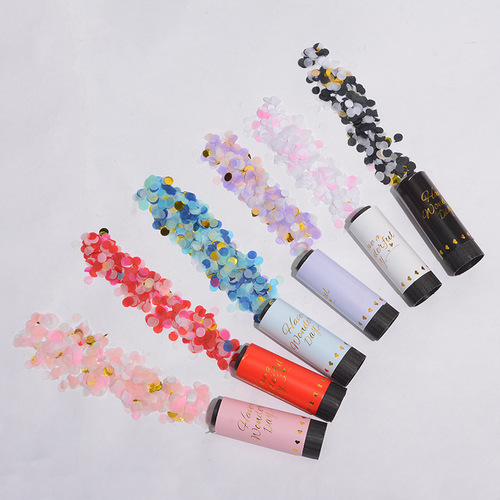 confetti fireworks party small salute wedding spring fireworks tube confetti hand twist 11cm spray tube