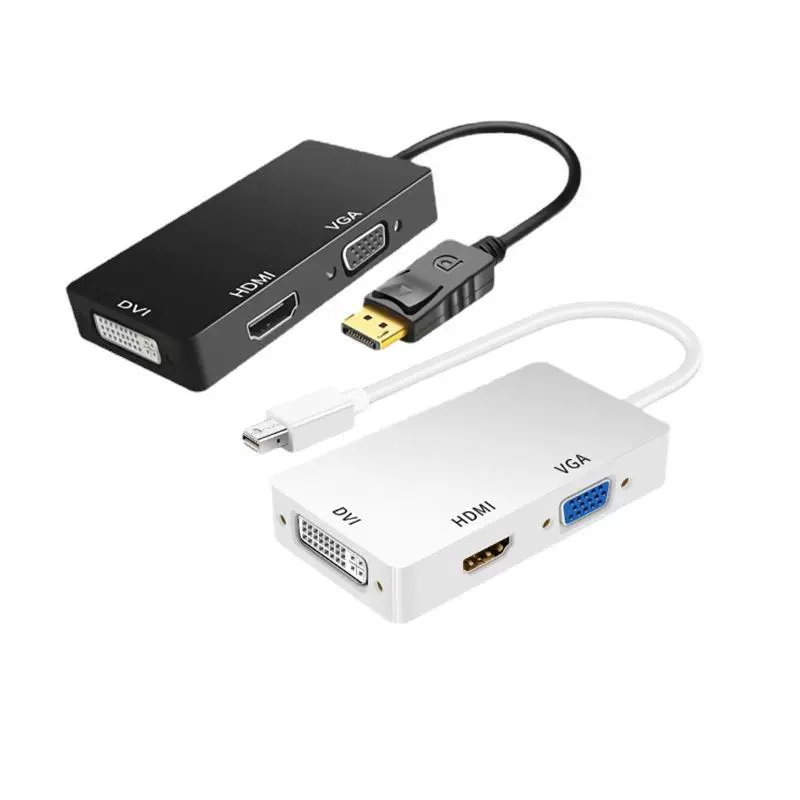 DP to HDMI VGA DVI конвертер три-в-один ноутбук мини молния ротор соединитель кросс-граница фабрика напрямую