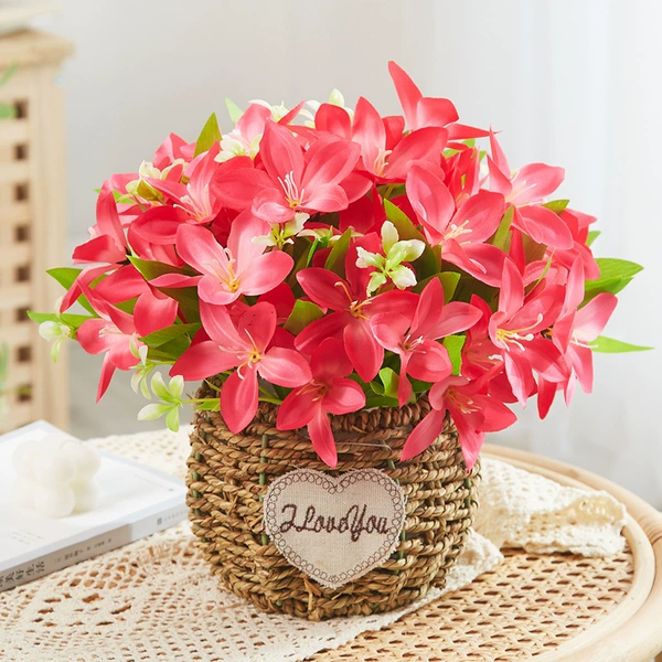 Watermelon Red Big Lily Red+Grass Basketball Basketball