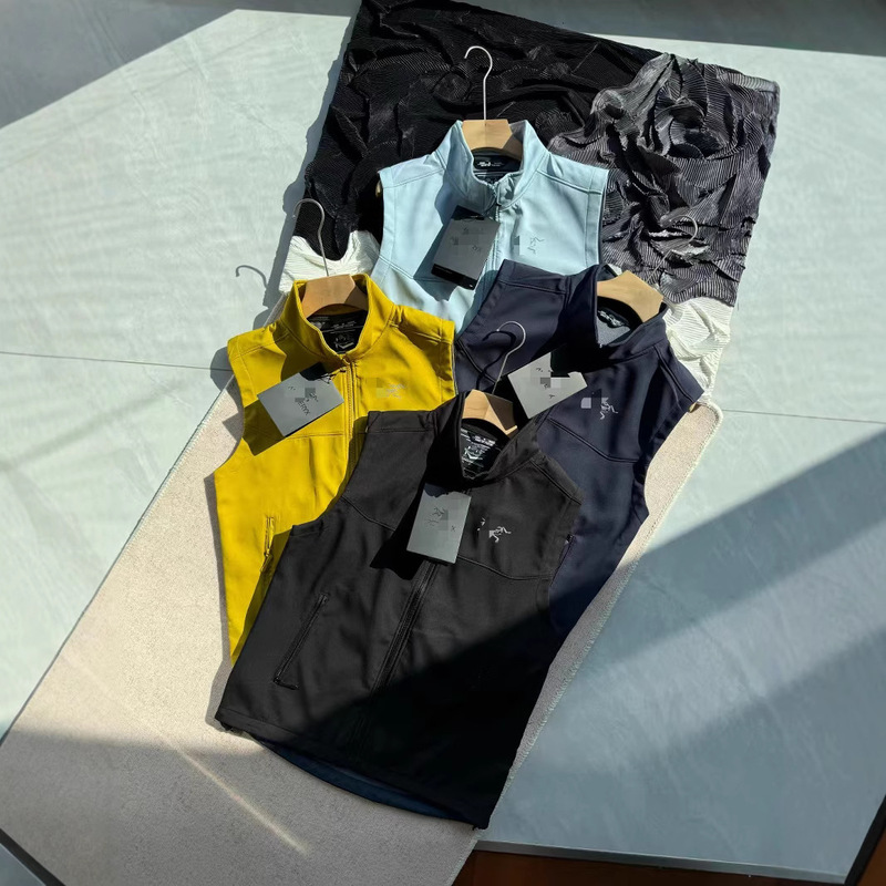 Niaojia's Same Style Outdoor Couple's Autumn and Winter Stand-Up Collar Anti-Peaks and Water-Repellent Soft Shell Fleece-Lined Warm Casual Vest Jacket