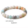 Matte agate bracelet for beloved, flashing card natural stone, Amazon