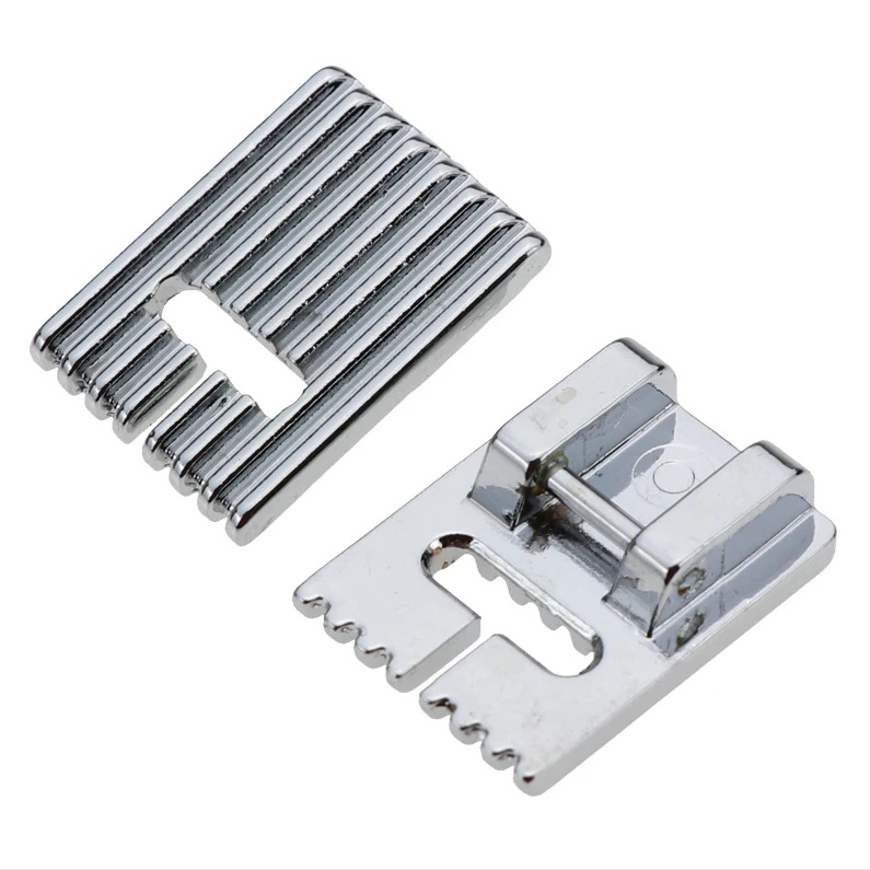 家用电动多功能缝纫机专用五沟七沟粗坦克压脚九沟细塔克压脚