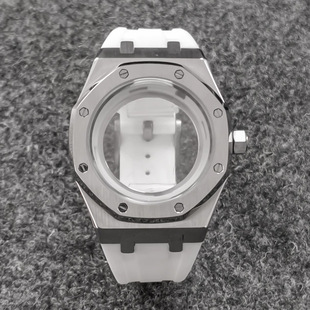 Watch Accessories 41mm Case Rubber Strap Sapphire Glass Suitable for NH35/NH36/4R/7S Movement