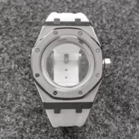 Аксессуары для часов 41mm корпус резиновый ремешок сапфировое стекло подходит для установки механизма NH35/NH36/4R/7S