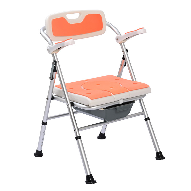 Silla de Baño Multifuncional de Aleación de Aluminio Lista para Usar, Fabricada por un Fabricante de Sillas de Baño para Personas Mayores, con Asiento Antideslizante