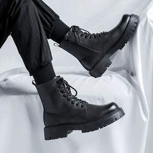 Martens, зимние ботинки на платформе, изысканный стиль