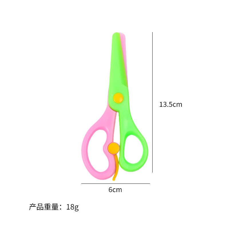安全はさみ、プラスチックカラーハサミ、学生や子供用手作りDIYハサミ、子供用紙カットハサミ、幼児用プラスチックハサミ|undefined