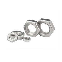 Source manufacturer 304 stainless steel fine thread thin nut M6/M8/M10/M12/M16 wholesale fine thread thin nut