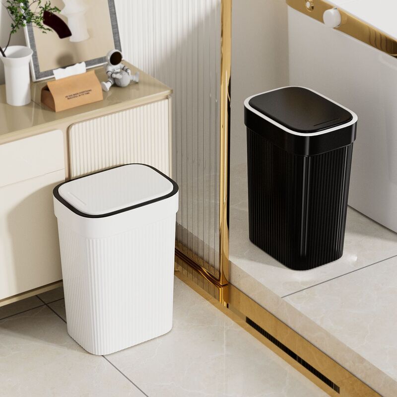 Direct from the Manufacturer, One-Piece Drop-Shipping Kitchen Press-Open Lid Square Bin, Toilet Paper Basket, Dormitory Thickened Trash Can