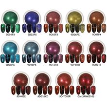 新款跨境美甲魔镜粉闪粉万能瓷白猫眼粉镜面晶石亮晶晶磁粉