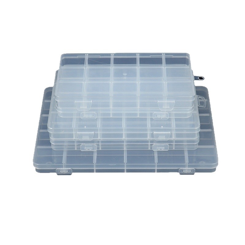 Amazon tarjeta ranura fija caja de división de plástico PP 10 grados 15 grados 24 grados 28 grados pernos multi-especificaciones caja de almacenamiento