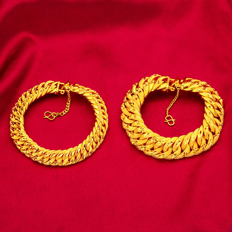 Vietnam sand gold men's bracelet wholesale cross-border clasp bracelet