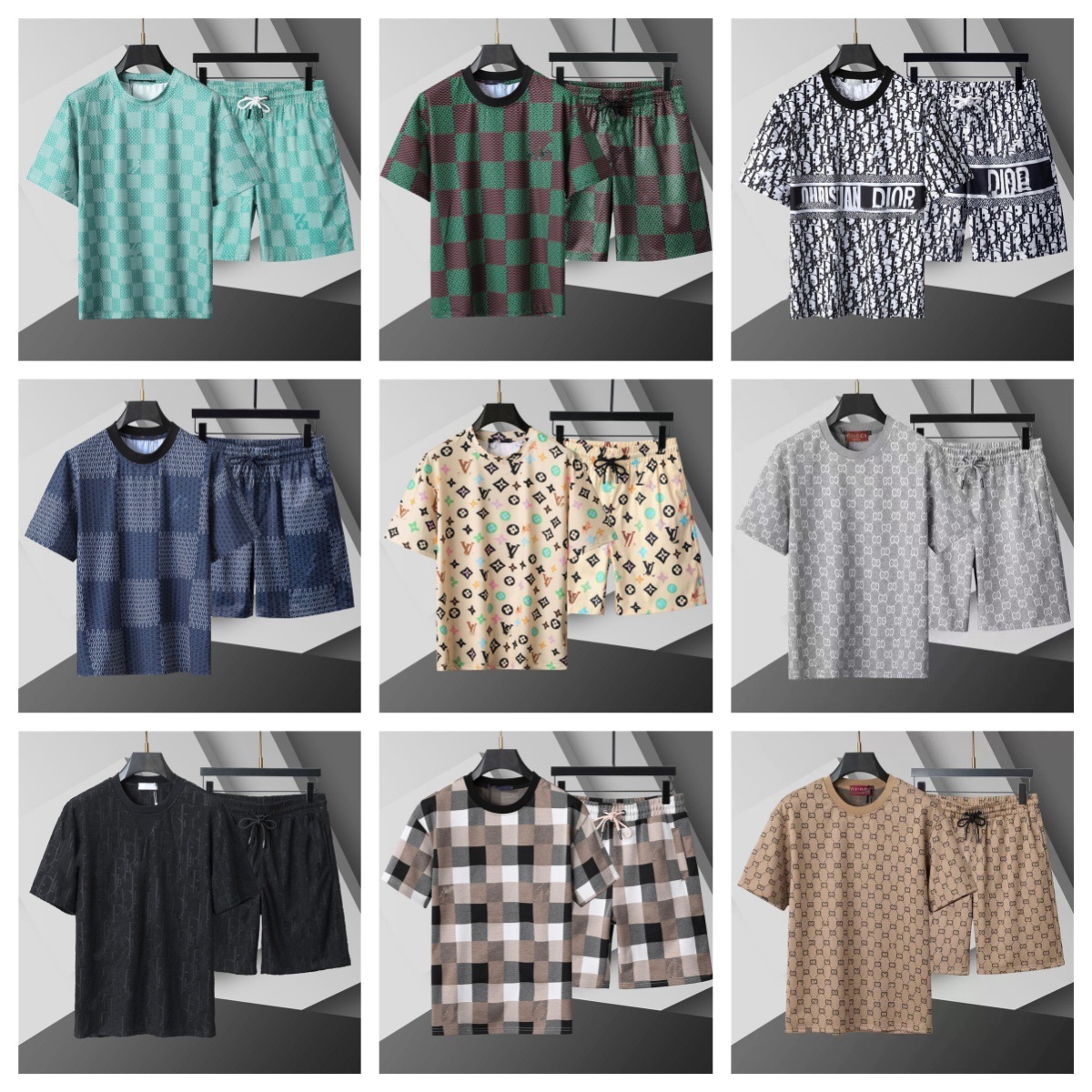 Short sleeve T-shirt with a round collar
