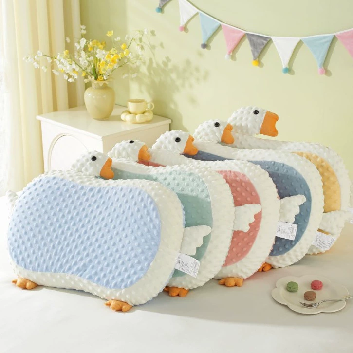 Big goose cat belly pillow memory foam pillow slow rebound cervical spine support dormitory sleep cartoon pillow