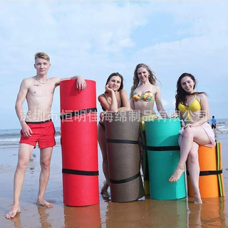 水上浮床xpe海绵泡沫加工定做XPE发泡多色卷材30倍冲浪床东莞厂家