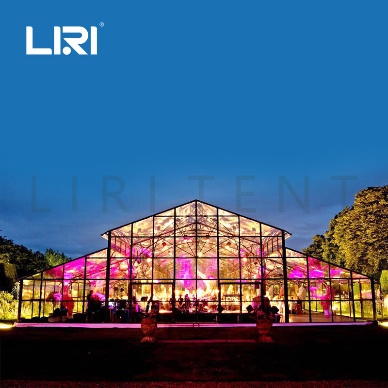 丽日供应透明活动宴会高档帐篷餐厅欧式铝合金户外婚礼仓储篷房