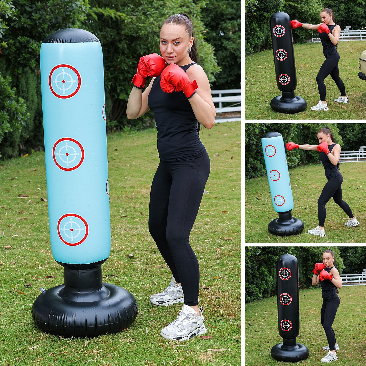 Wholesale in Stock: Inflatable Boxing Column, Children's Boxing Exercise Sandbag, Adult Fitness Pvc Wobble Toy