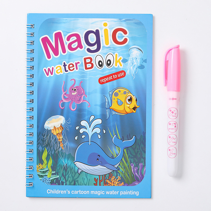 子供の色を塗る本の赤ちゃんの益智の清水の落書きの水の絵の本は繰り返し魔法の画帳の創意の贈り物の卸売りを使います。|undefined