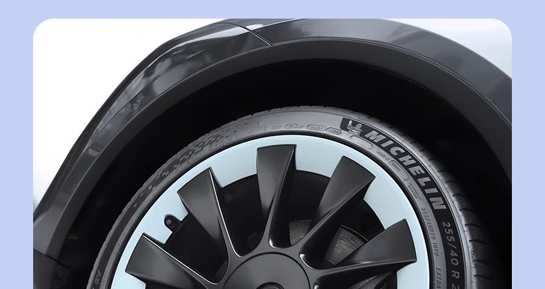 Suitable for Tesla Model Y Wheel Hub Cover 20inch Protective Cover Cyclone Wheel Rim Modification Accessories Black Other