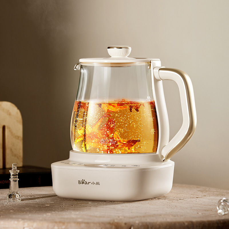 Bear All-Glass Constant Temperature Health Pot Ysh-H15F2 Home Multi-Functional Office Small Tea Brewing Pure Glass