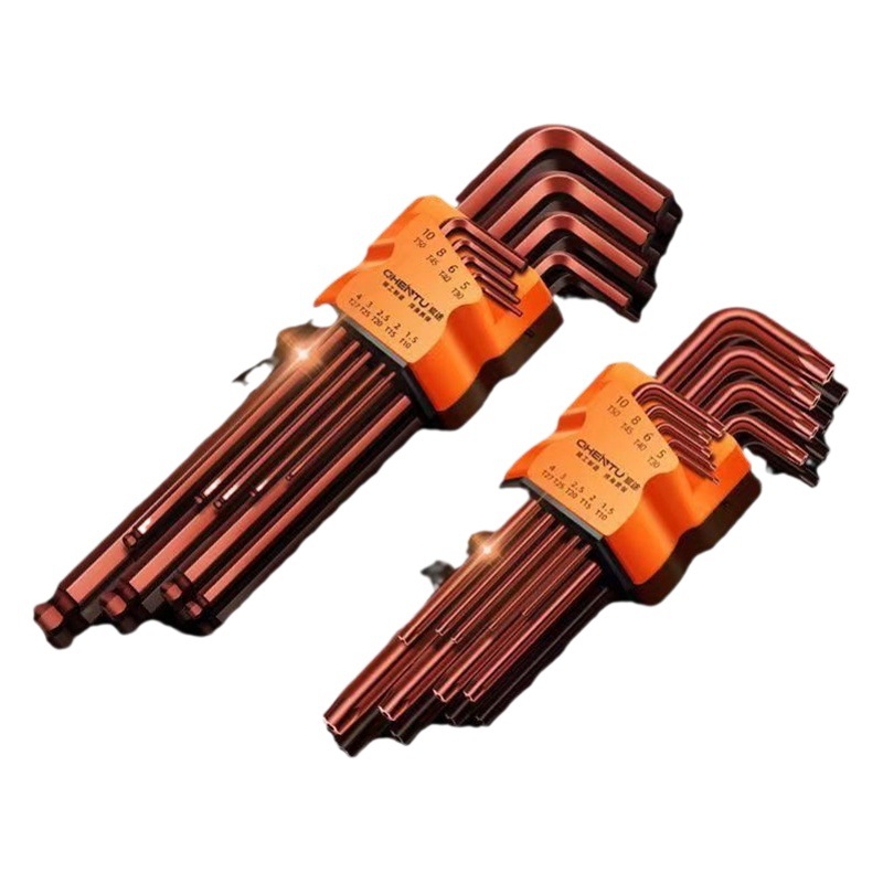 Importado de alta dureza hexagonal traje hexagonal 6-ángulo destornillador herramienta combinación llave de ciruela