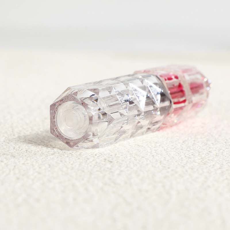 En stock cristal diamante polígono 5ml relleno inferior perfume sub-botella portátil auto-bomba presionando botella de perfume botella de spray