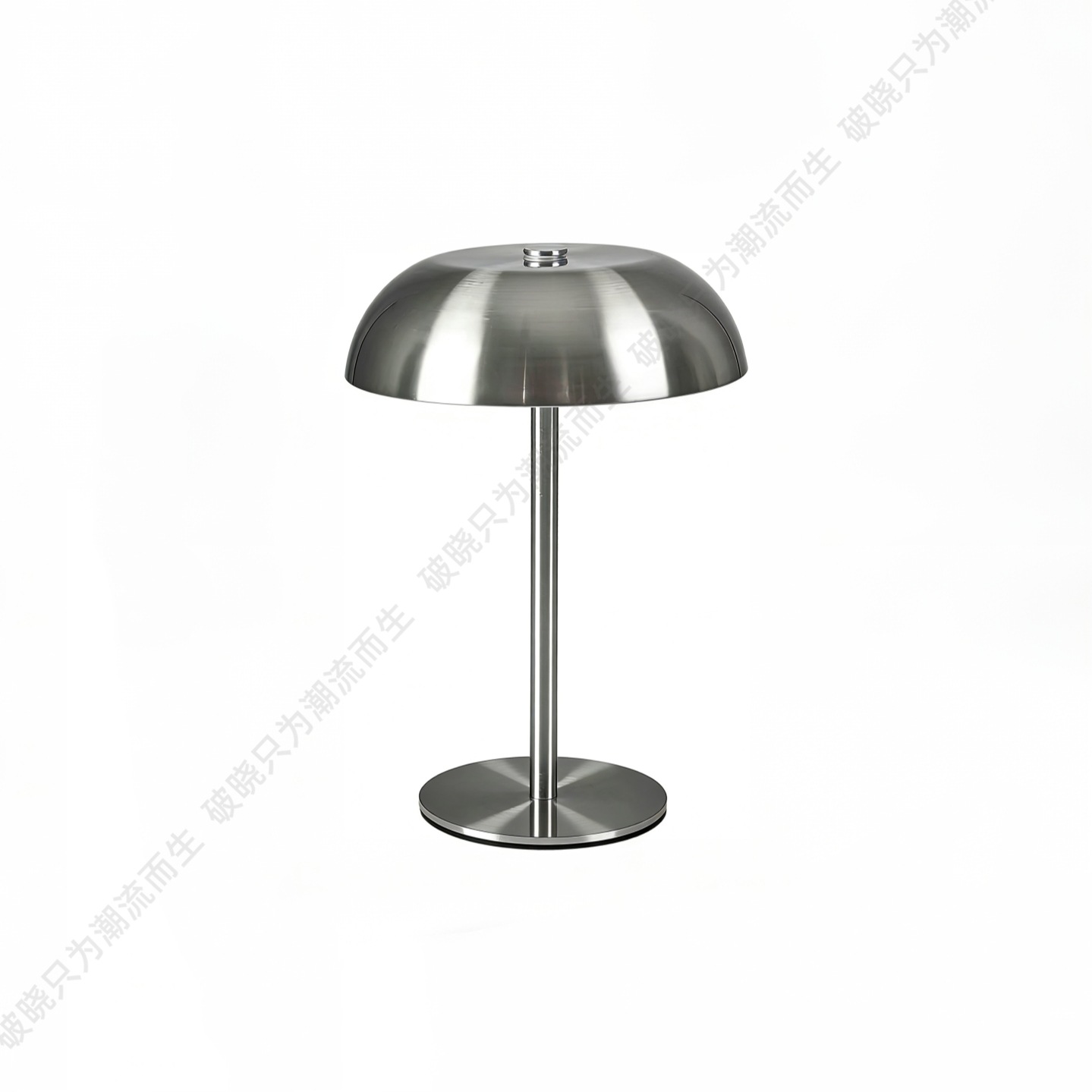 Lámpara de Mesa Tipo Hongo Recargable USB de Metal Control Táctil para Dormitorio y Campamento