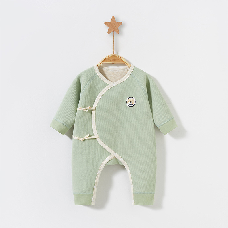 Ropa de bebé recién nacido Primavera, Otoño e Invierno recién nacido tocando fondo caliente monje 0 traje de marzo otoño mameluco bebé mono