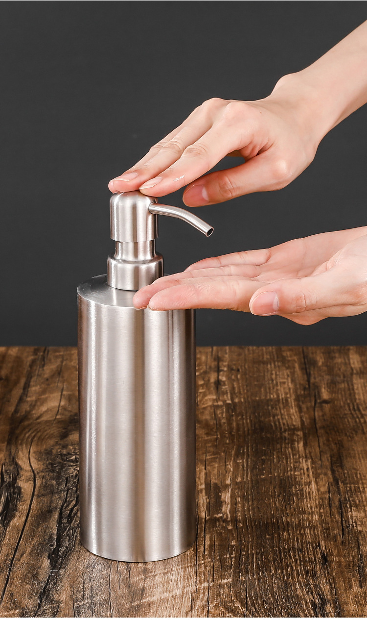 Grenzüberschreitende 304 Edelstahl-Sprühflasche, Desinfektions-Sprühflasche mit Druckknopf, Umfüllungs-Sprühflasche, Seifenspender mit Zerstäuber