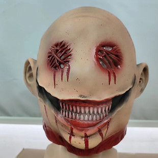 Halloween haunted house bar chamber escape horror scary funny thriller realistic fangs bleeding clown mask