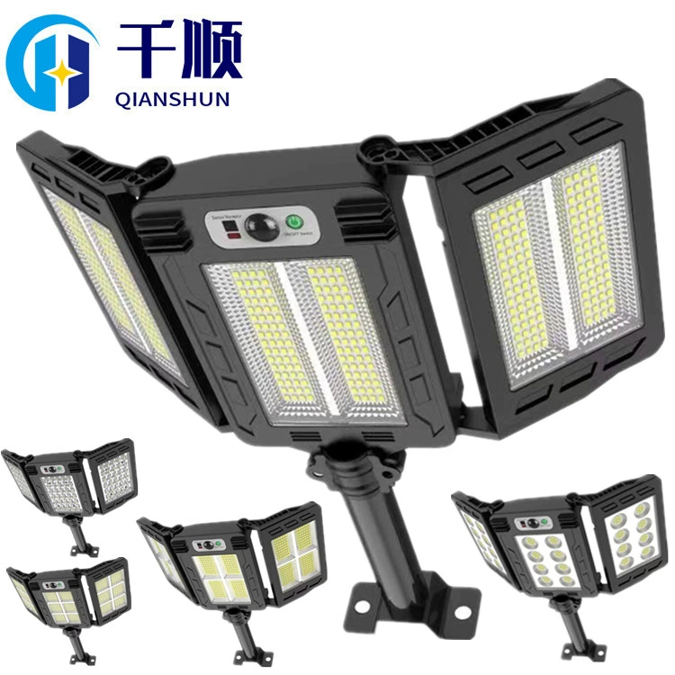 Трансграничный солнечный уличный фонарь индукционный настенный светильник для двора Интеллектуальный с дистанционным управлением Уличный настенный светильник стойло ночной рынок лампа