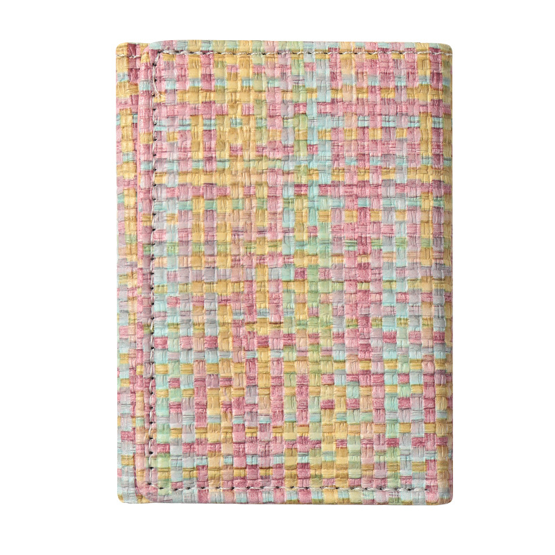 Explosiones transfronterizas nicho billetera tejida creativa multifuncional tarjeta multiplaza tarjeta bancaria cartera de tarjetas