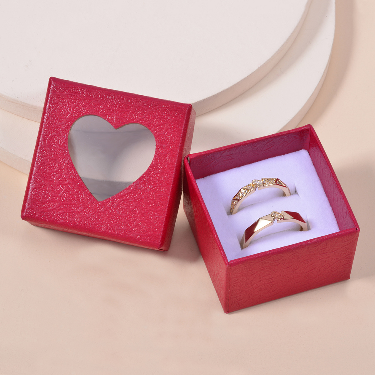 Anillo Miracle Caja grande Caja de papel fija Embalaje universal Huamei Love Caja vacía Caja de embalaje al por mayor Regalo