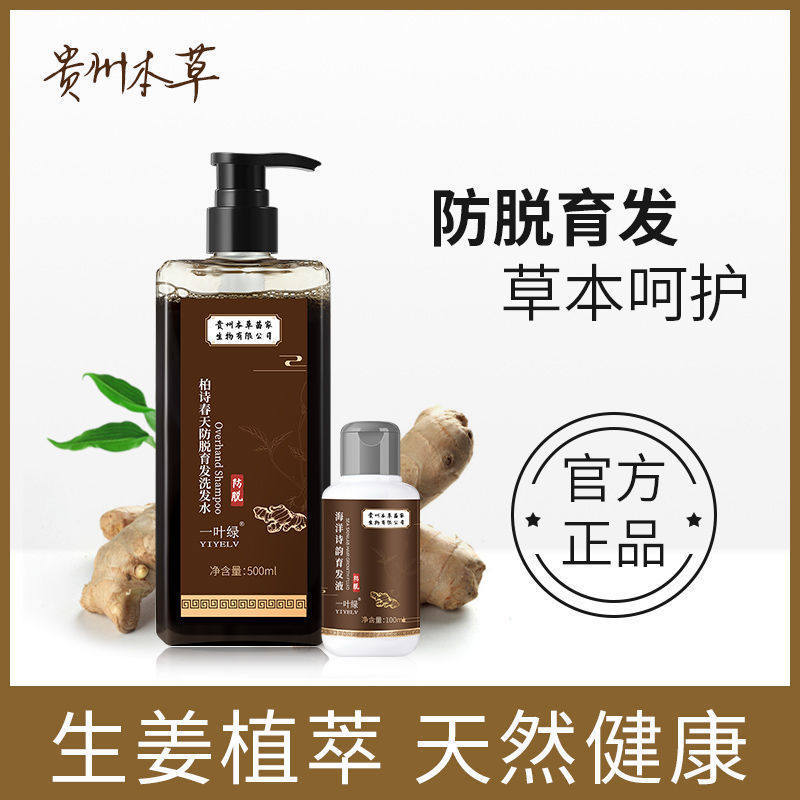 代發批發貴州本草防脫育發洗發液生姜密發纖維控油防脫育發洗發水
