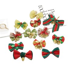 手作りの多色リボンクリスマスの鈴のリボンの飾りリボンのリボンの金の糸のペンダントのハロウィンの贈り物の飾り