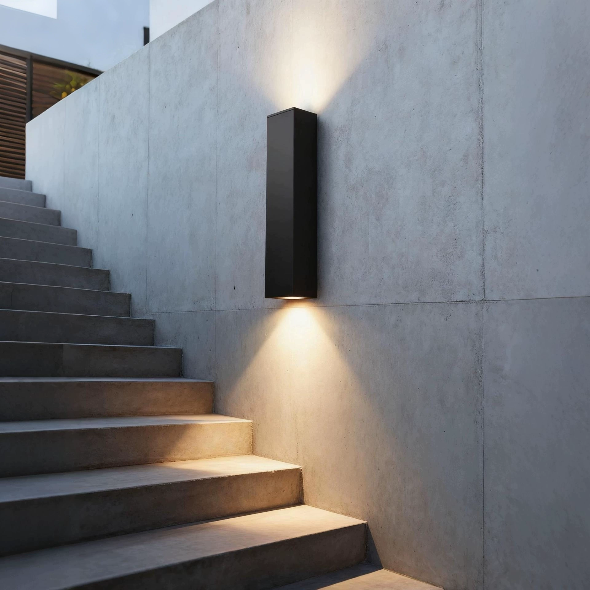 Travel wall sconce for corridor, square lights for gazebo