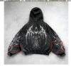 Black distressed back print