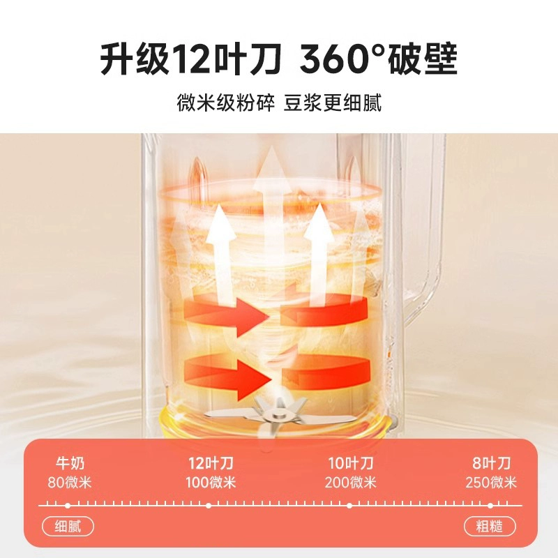 German soymilk machine for home use fully automatic reservable wall-breaking machine small multi-functional no-cooking no-filter juicing machine