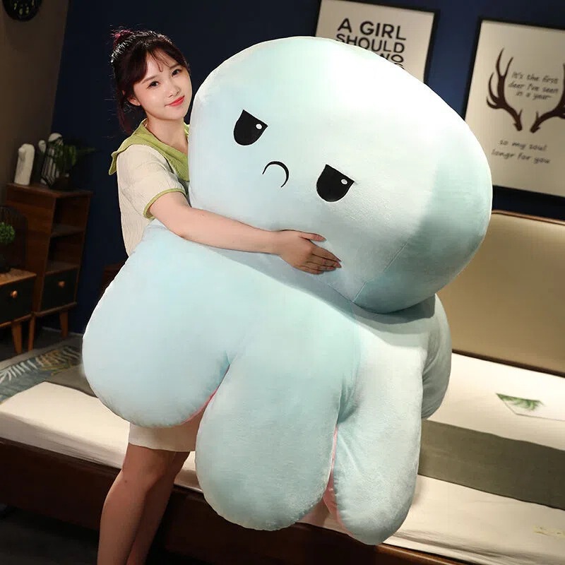 超大号翻转章鱼 翻面章鱼 八爪鱼毛绒玩具 双面翻转玩偶 章鱼公仔|undefined