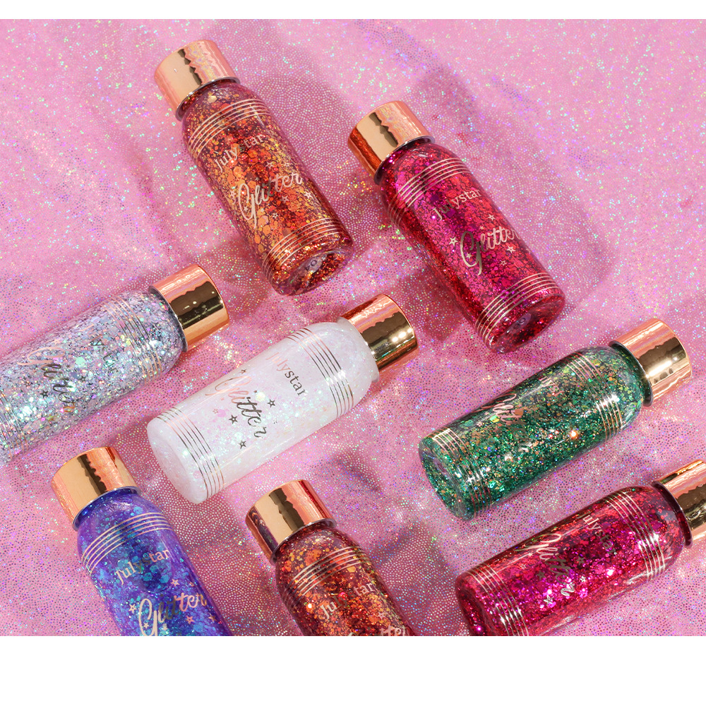 Buntes Chamäleon-Gel, Pailletten, Meerjungfrauen-Schuppen, Gesicht, Körper, Lippen, Polarisations-Lidschatten, Make-up_voghion.com