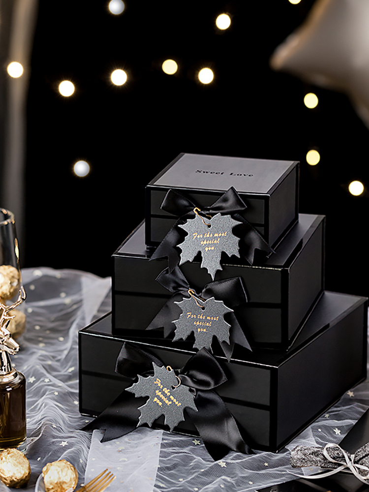 Caja de regalo, caja de regalo para amigos, caja de regalo de cumpleaños, hermosa sensación de ceremonia, caja grande, caja vacía