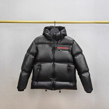 高版本pj家红b男女同款填充硅胶条拉链厚款饱满面包服连帽长袖羽