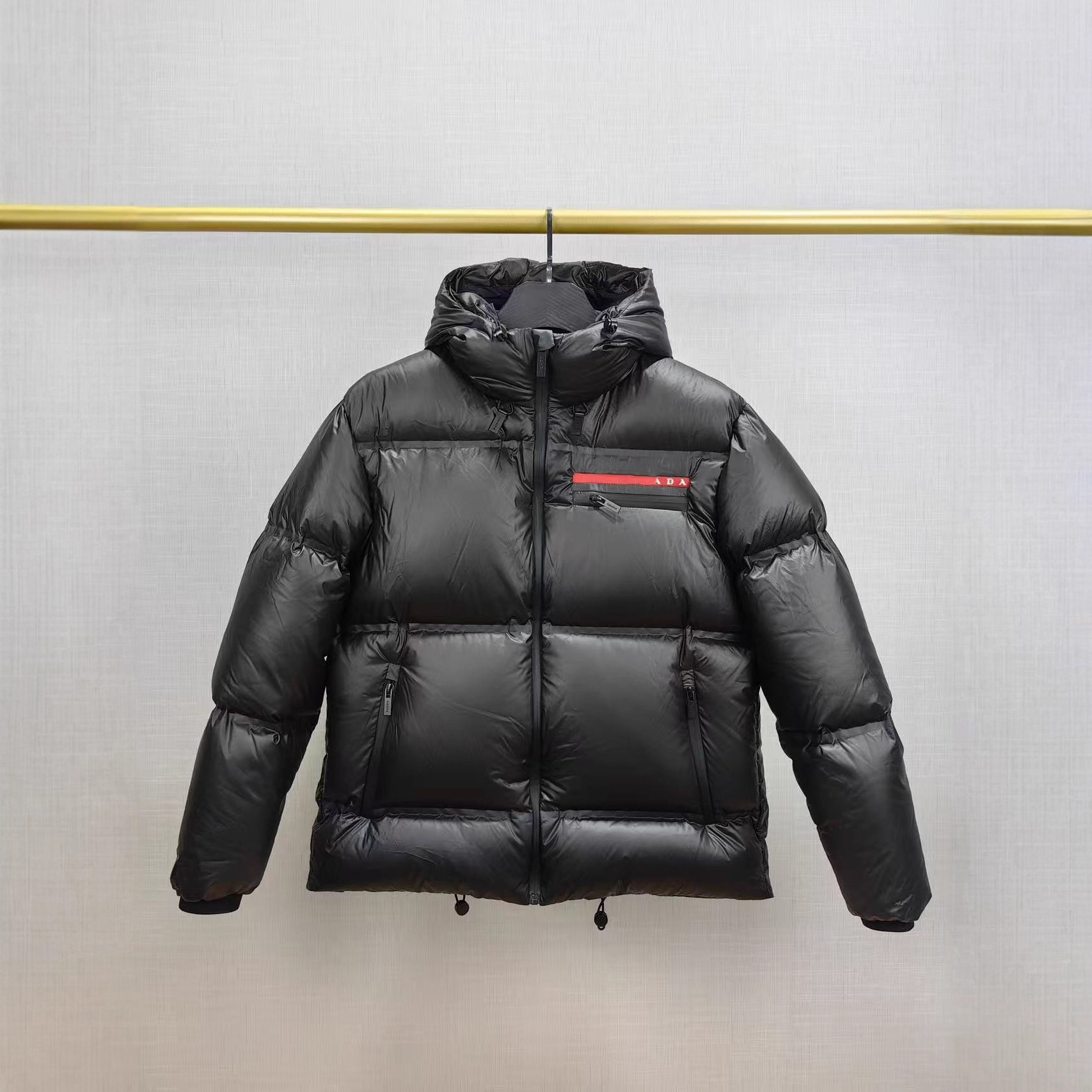 高版本pj家红b男女同款填充硅胶条拉链厚款饱满面包服连帽长袖羽