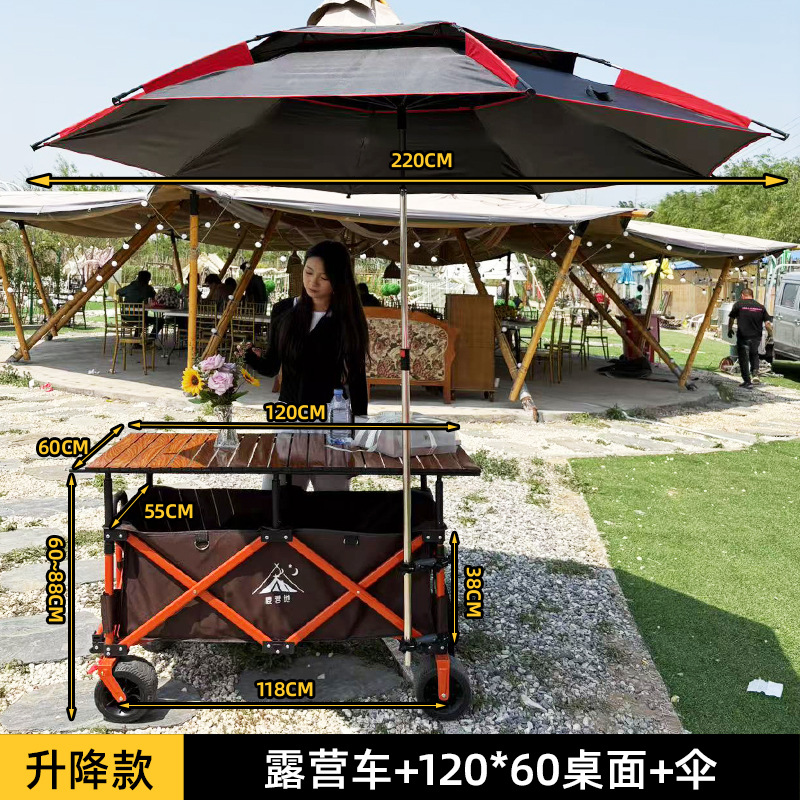 Carrito de Camping Plegable y Ajustable de Metal para Exterior image 33