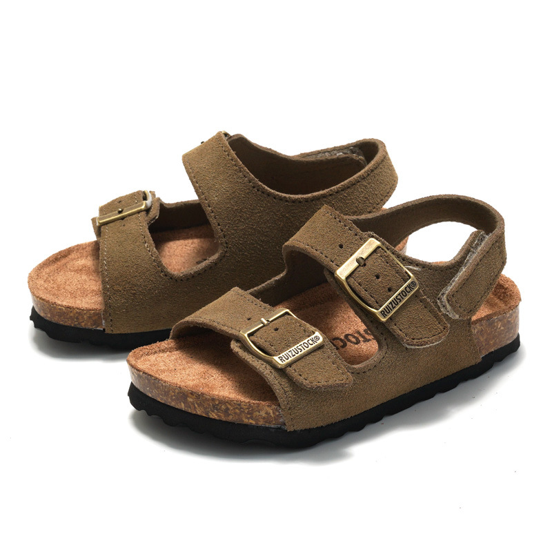 RUIZUSTOCK Frühling Neue kinder Sandale Kork Sandalen Jungen Strand Schuhe Mädchen Student Hausschuhe_voghion.com