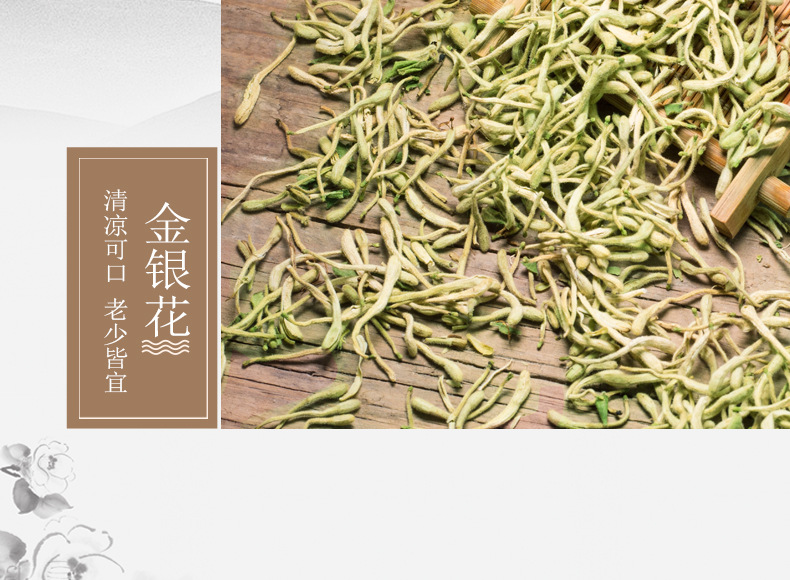 Dried Honeysuckle Flower Tea Jin Yin Hua Loose Herbal Tea for Daily Brewing 100g preparation
